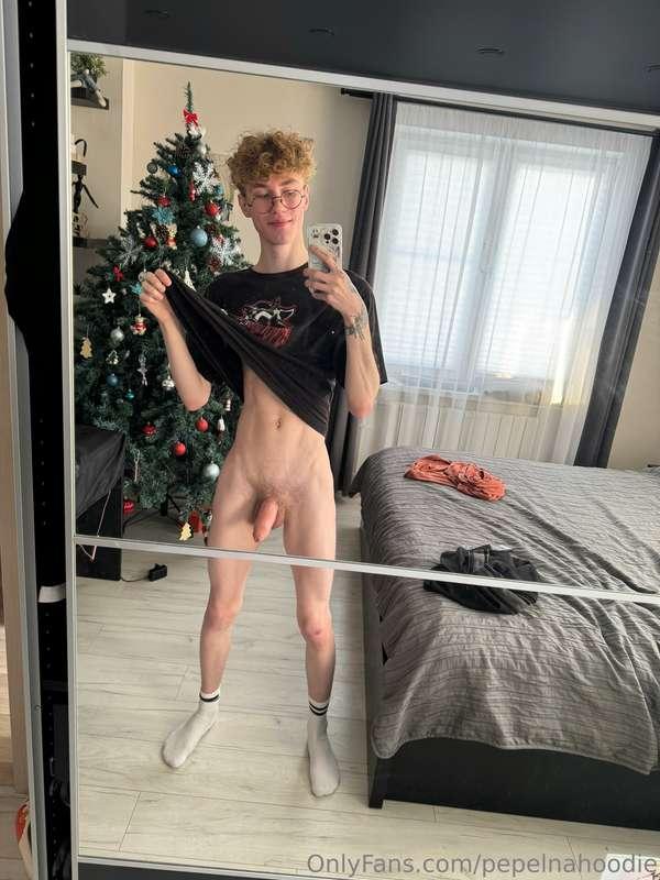 Christmas is coming, so we already put up this big tree and ..