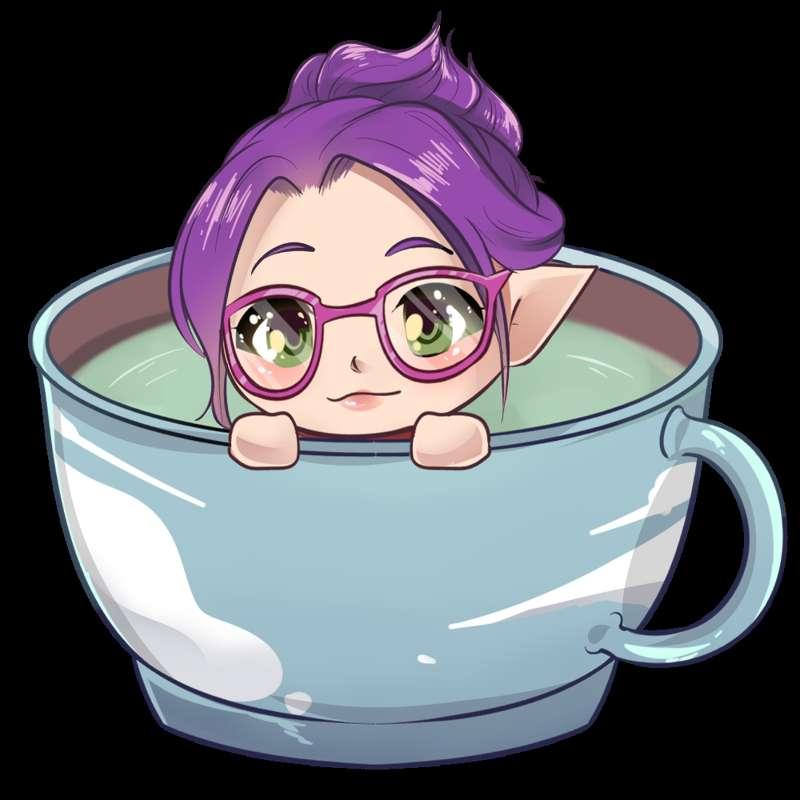 Teacup Blue by floralynn