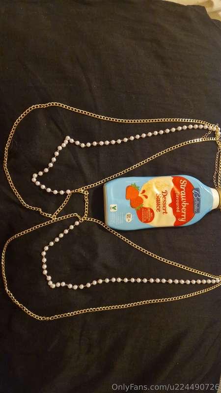 Oh baby, wanna see me wear this beaded number as I pour stra..