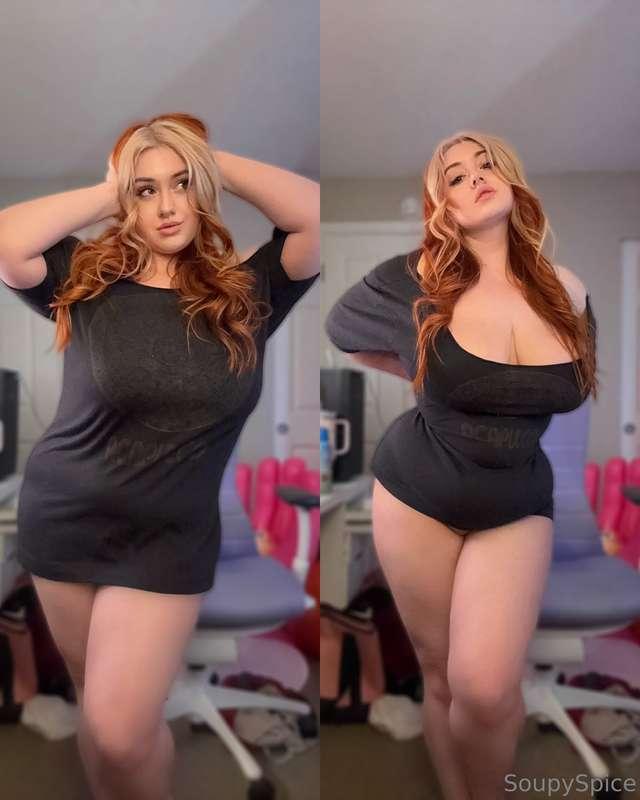 Can I wear your big t shirts? 🖤