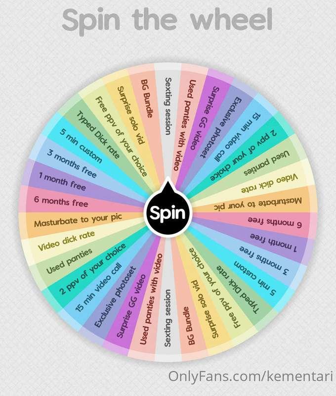 ***NEW SPIN THE WHEEL***  Okay so I added some new prizes th..