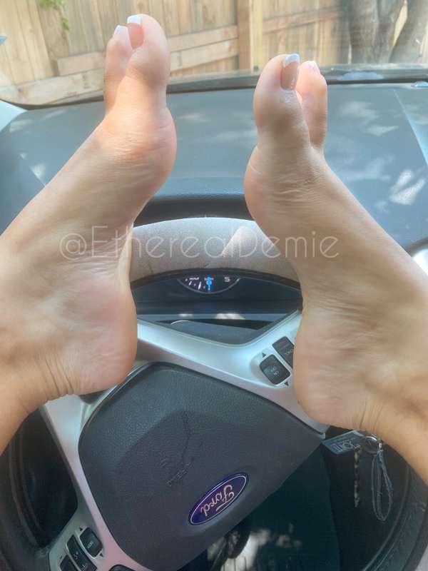 Another of my beautiful French tip pedicure. This was one of..