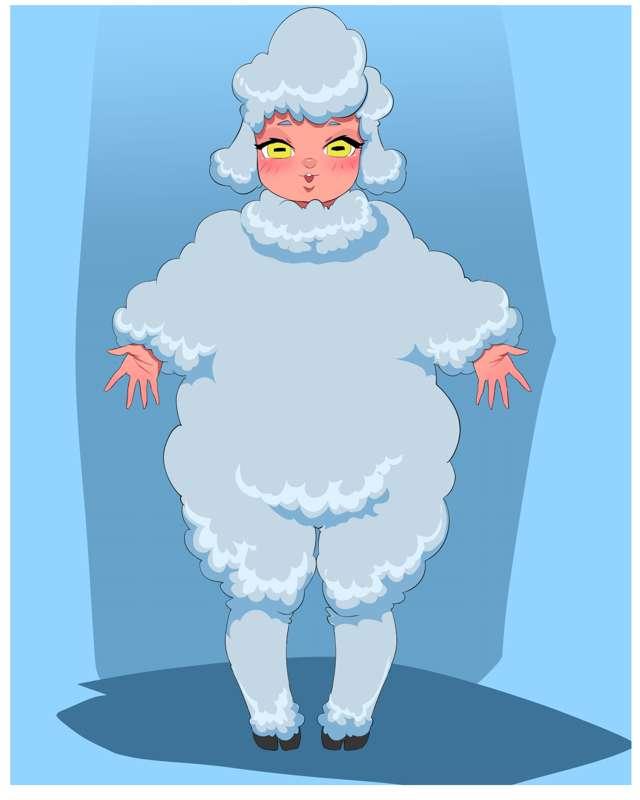 Fluffy sheep