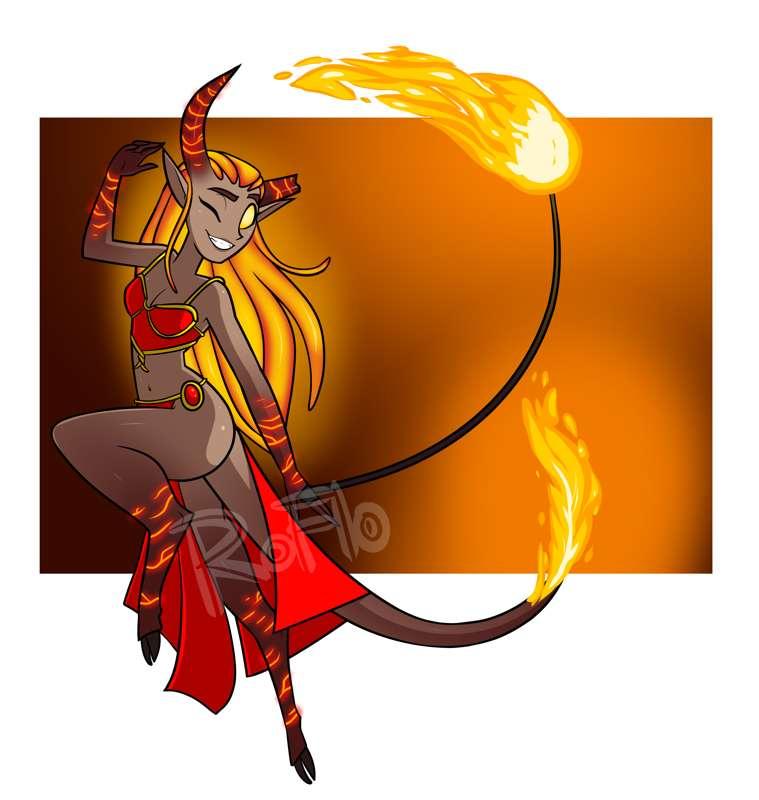 $35 Request - Fire Dancer
