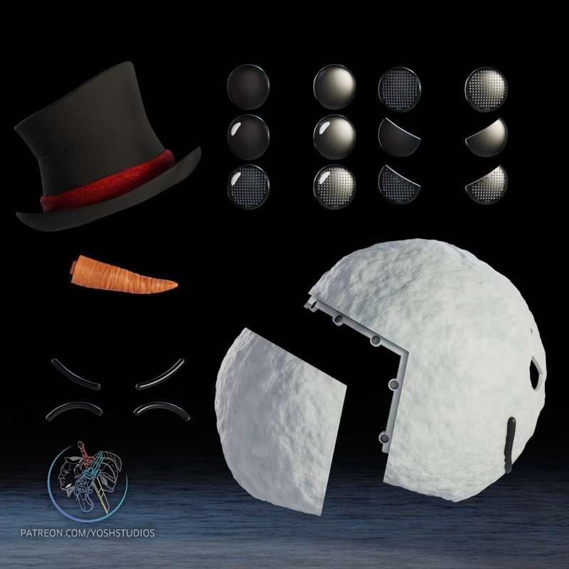 (Dec24 Y+SY Tiers) Snowman Mask