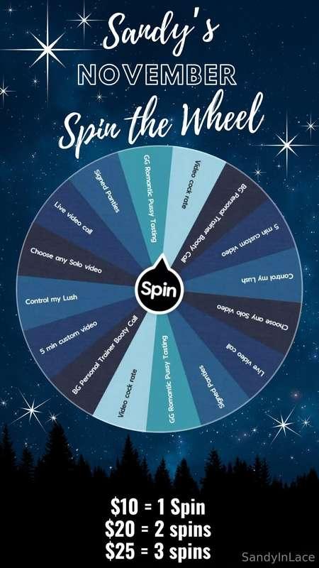 **NOVEMBER SPIN THE WHEEL**  I 🧡 these long, dark nights - m..
