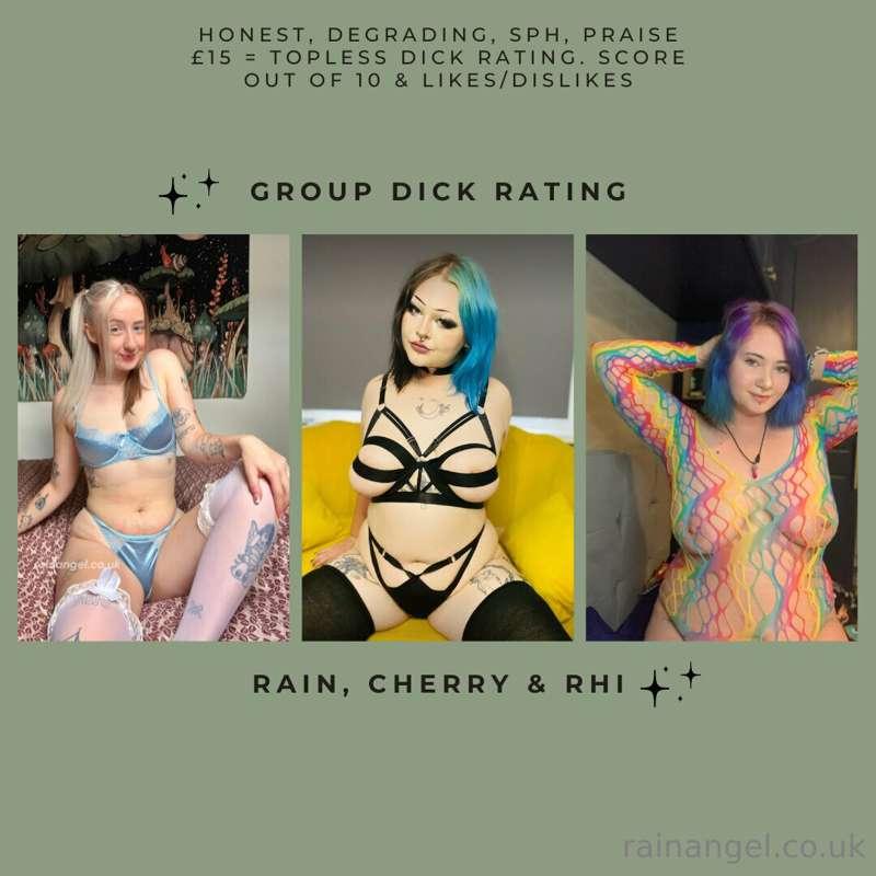 ***Group Dick Rating with @peachyrhix and @cherry_cherub***
..