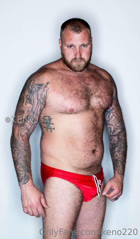 Red Speedos as requested by a fan