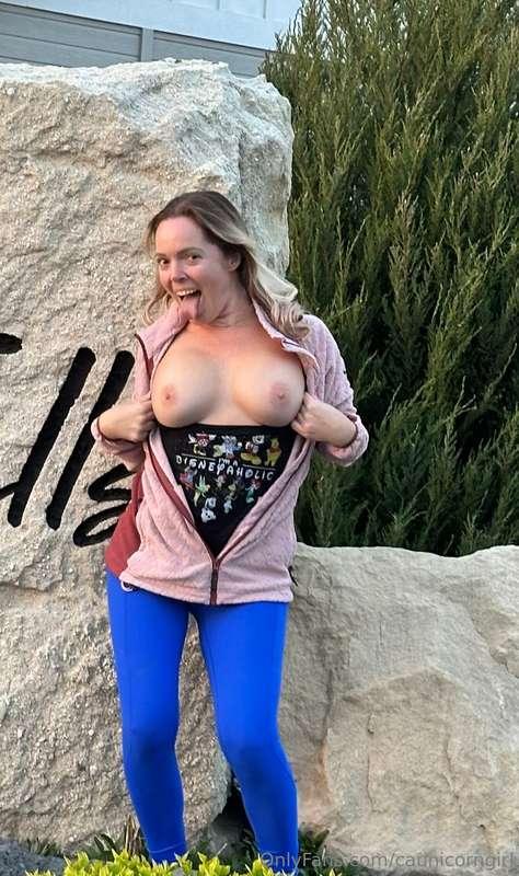 Love flashing on my walks! (Private property)