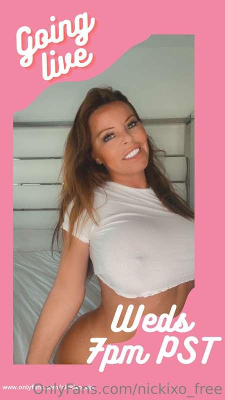 Going LIVE tomorrow night at 7PM PST 
@nickixo_vip 😍