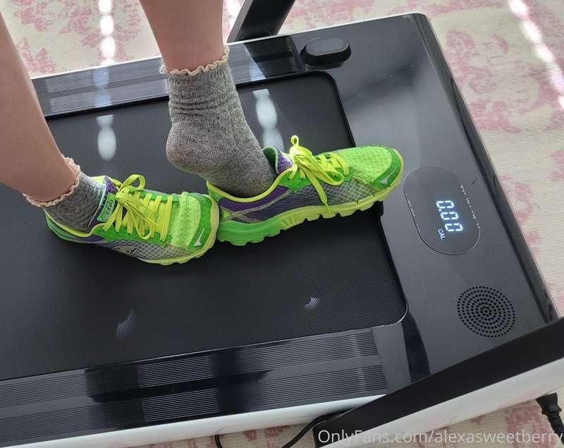 When you work out at home, you can wear your dorky socks wit..
