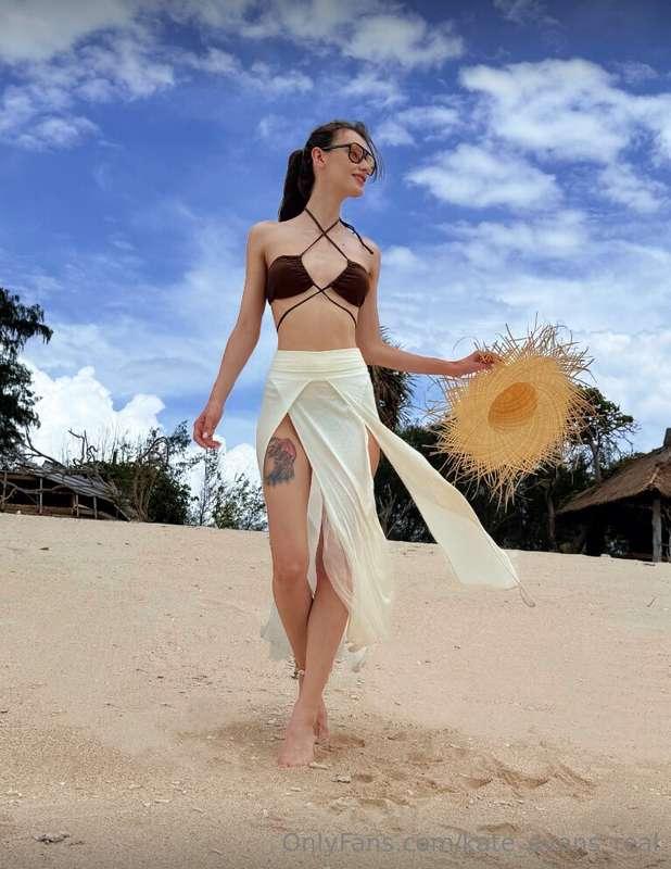 There is nothing better than feeling the hot sand between my..