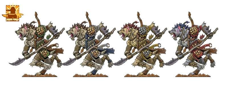 Gnoll Warrior Color variants!