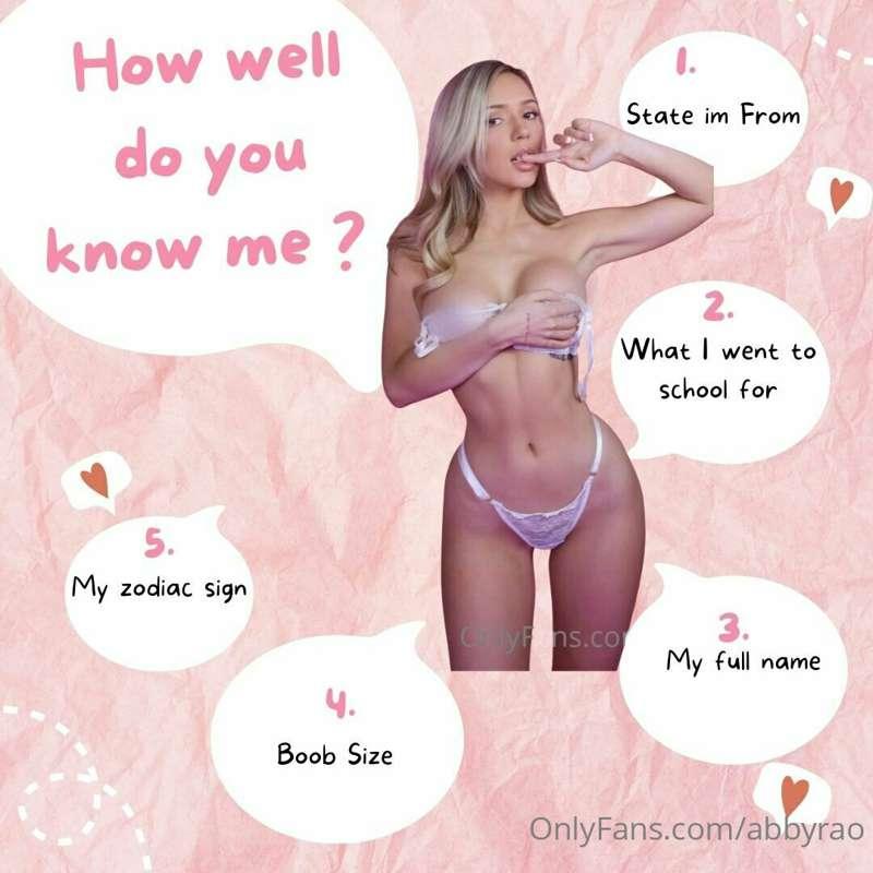 i want to see how well you know me 🙈 ……lets playyyy a little..