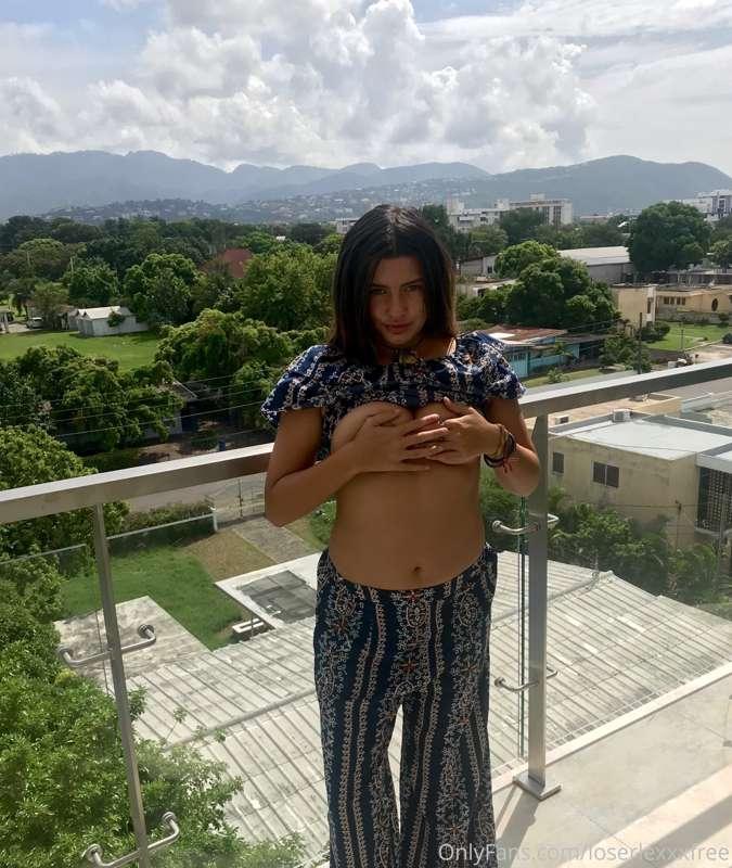 balcony boobs