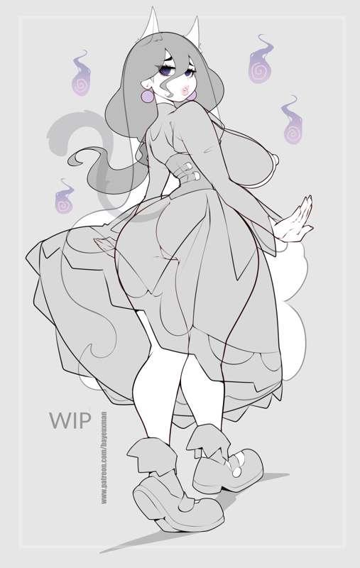 WIP - Hex Maniac (I'm already coloring it)