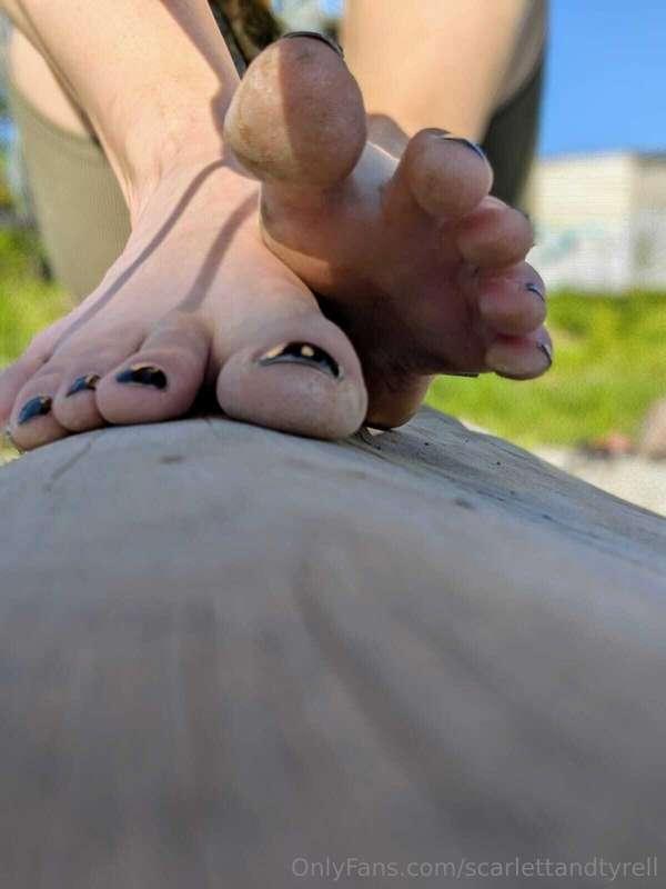 Hey guys. Was wandering barefoot outside.  By the way...New ..