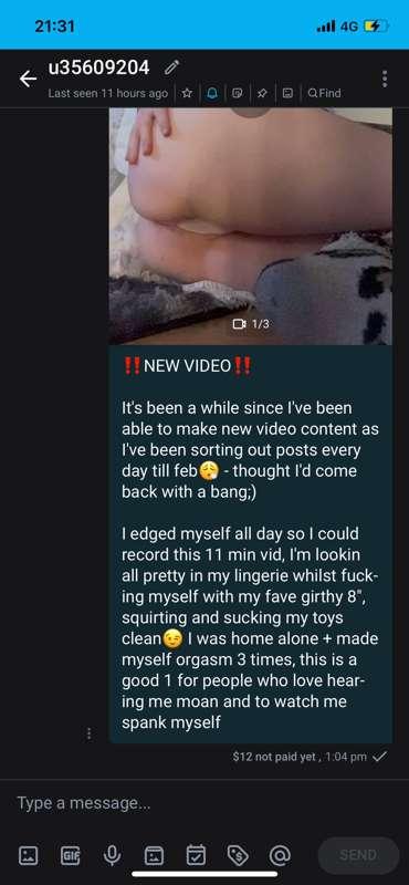 if you don't have this vid + are interested in it drop me a ..