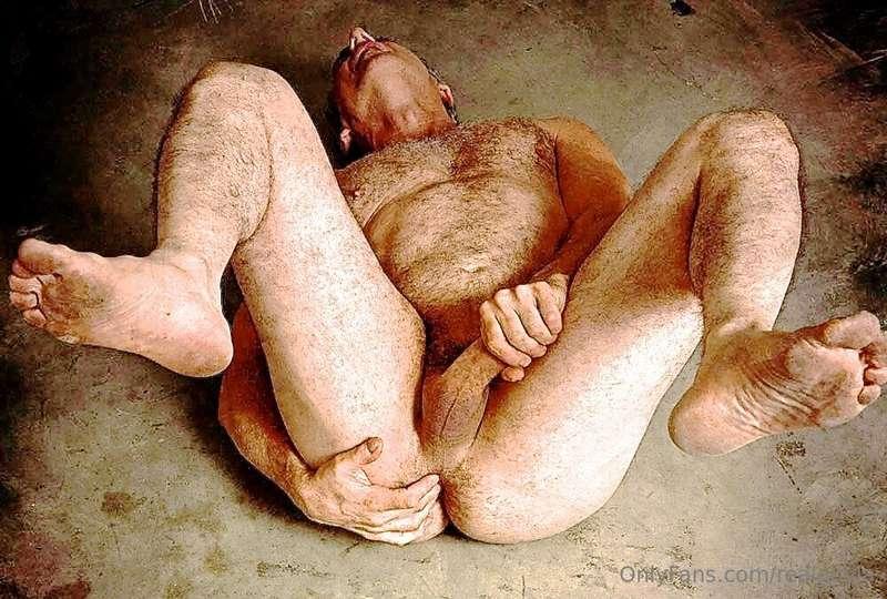 Here's a guy on a concrete floor, just waiting to get fucked..