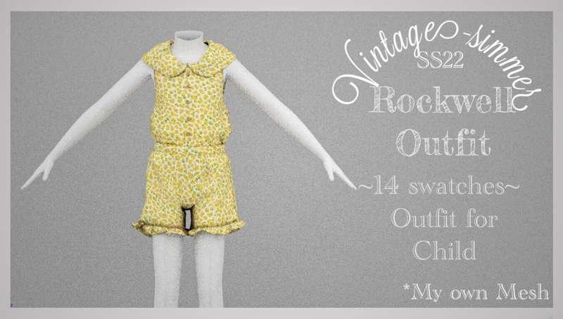 ˗ˏˋRockwell Outfit ˎˊ˗ Public realase: July 10
