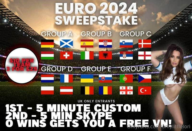 EURO 2024 SWEEPSTAKE! I keep getting asked about am I doing ..
