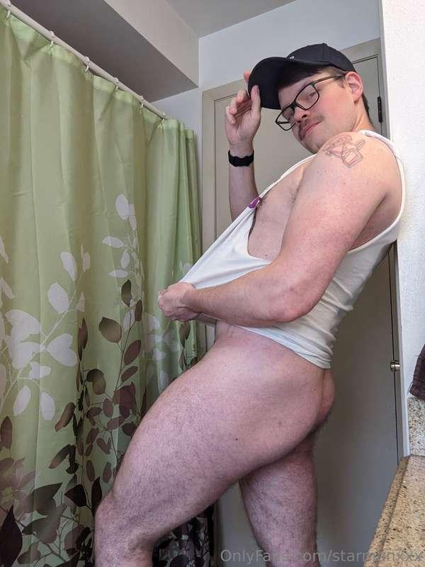 Hit a new PR, feeling cute before I rinse off 🥵🚿