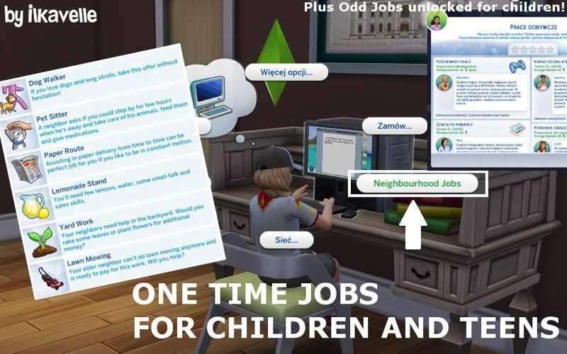 One Time Jobs for Children and Teens