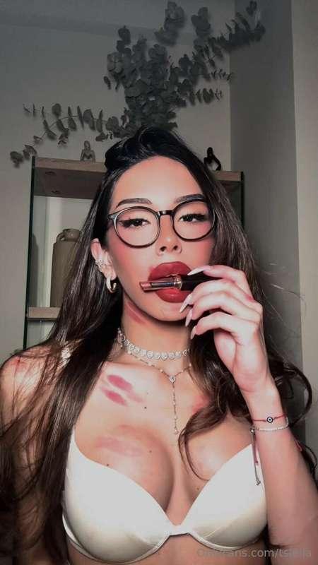 They say red lips make a woman dangerous… but I think with m..
