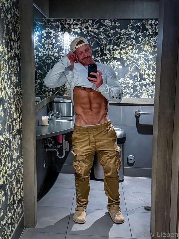 Lick my abs!