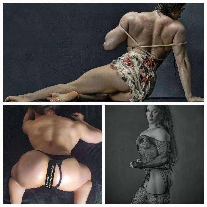 Let my sweet friend Hannah fulfill all your muscle girl fant..