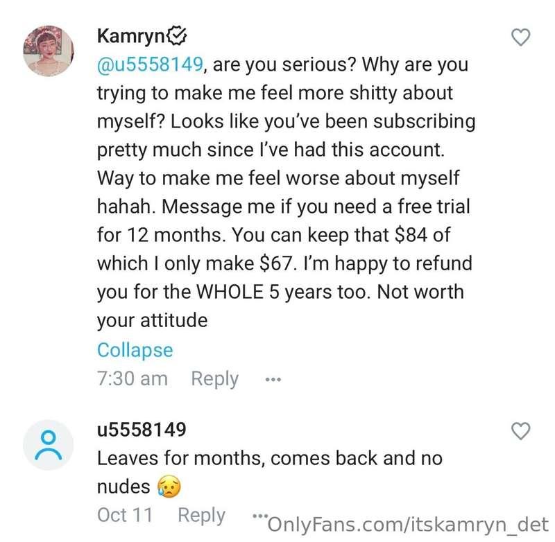 What a stupid and unnecessary comment…Like if you’ve been ar..