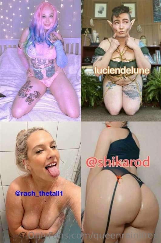## 𝐬𝐮𝐛 𝐭𝐨 𝐭𝐡𝐞𝐬𝐞 𝐬𝐞𝐱𝐲 𝐛𝐚𝐛𝐞𝐬 👇🏼 
🦄 @queenrainifree
🍀❤︎ *@LUCIE..