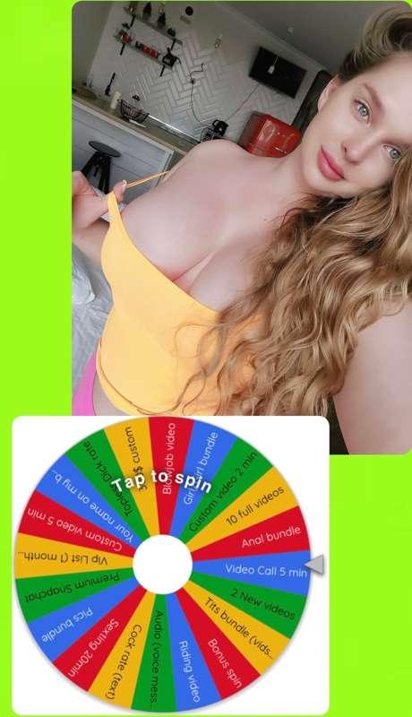 SPECIAL 💗 SPIN & WIN 🌈💦 Tip to spin: 10$ for 1 spin ❤️ 15$ f..