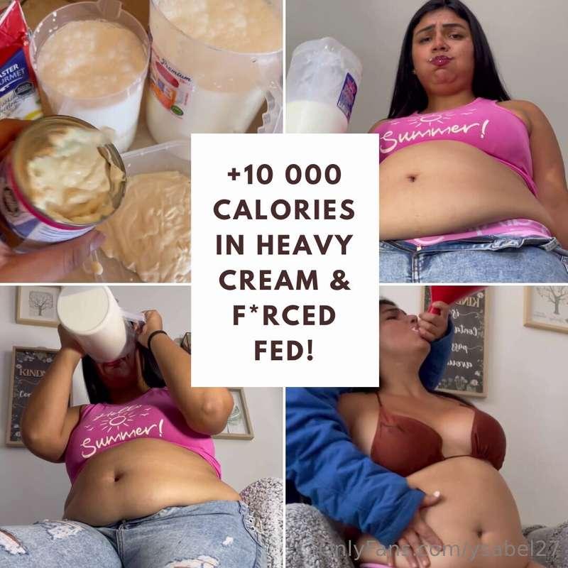 +10 000 CALORIES IN HEAVY CREAM & F*RCED FED!In This Video: ..