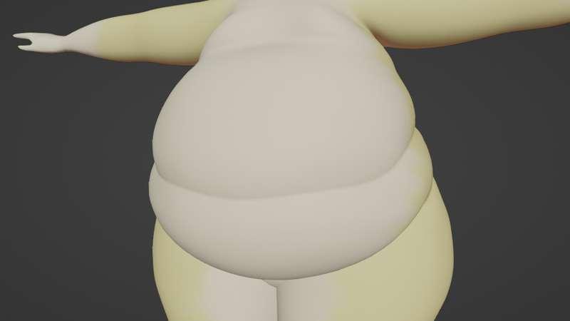 Updated fat belly shapes + positional belly buttons (Log)