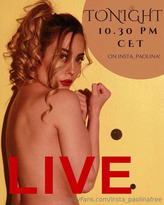 🚨 Tonight 10.30 pm 🚨STASERA LA MIA PRIMA LIVE ALLE 22.30