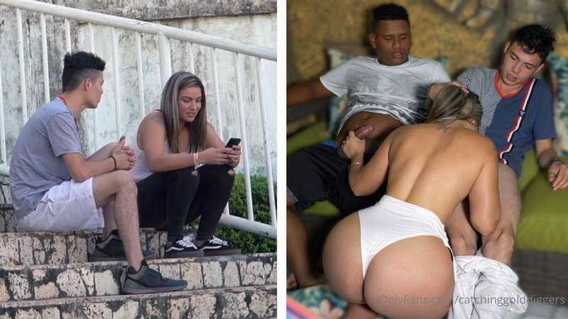 My boy Jeff has a 2nd threesome with this slutty latina!! Yo..