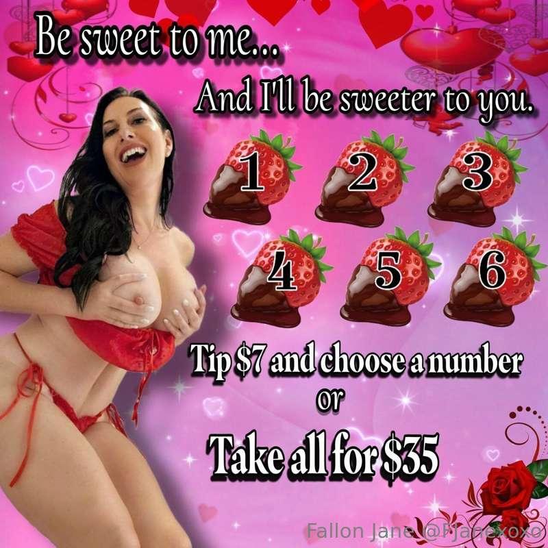 Be sweet to me... And I'll be sweeter to you! 😘Tip $7 and ch..