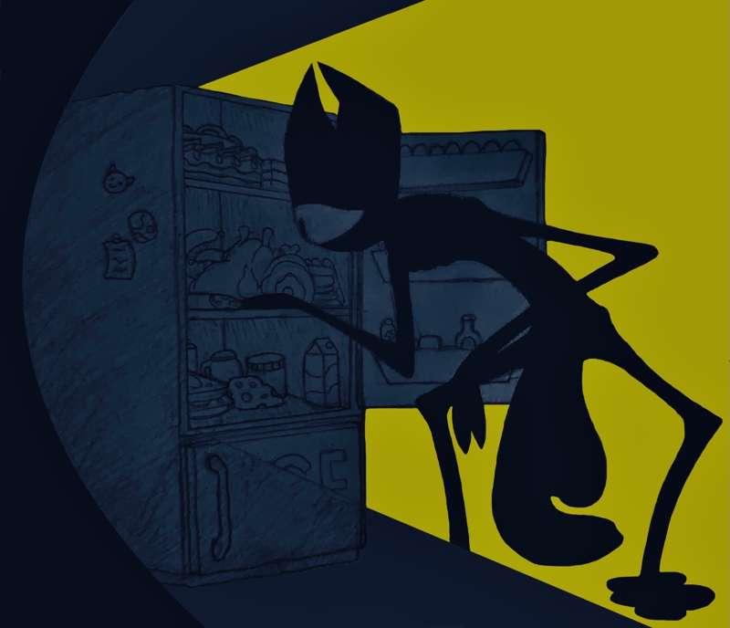 New Spooktober work! A snooping around your house shadow monster
