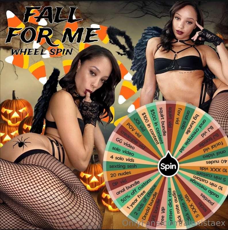 ### 𝙁𝘼𝙇𝙇 𝙁𝙊𝙍 𝙈𝙀 𝙋𝙍𝙄𝙕𝙀 𝙒𝙃𝙀𝙀𝙇 🍂👻 *Every spinner is a winner!* ..