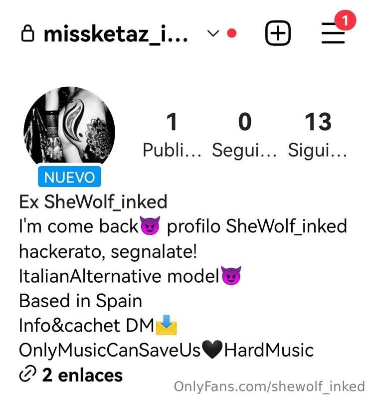 Profilo nuovo m hanno hackerato l'altro
Missketaz_inked segu..