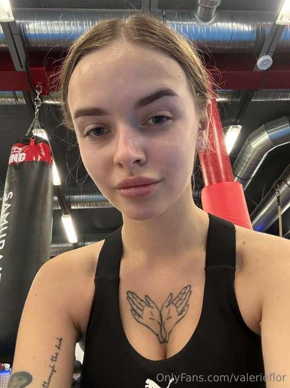 Boxing practice totally wore me out, but I love the feeling ..