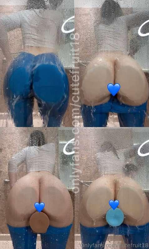 it's a miracle i didn't shatter the shower glass with my boo..