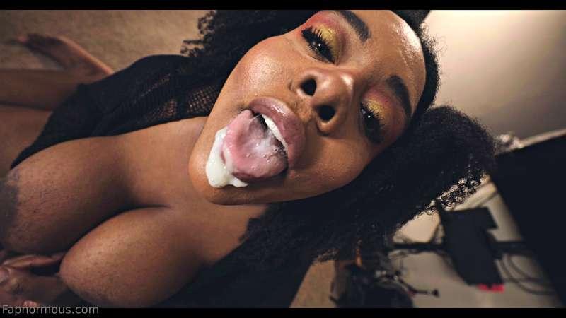 Love having jizz on my tongue...Wanna add some more? XD