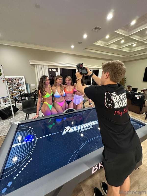 BTS of Strip Air Hockey!