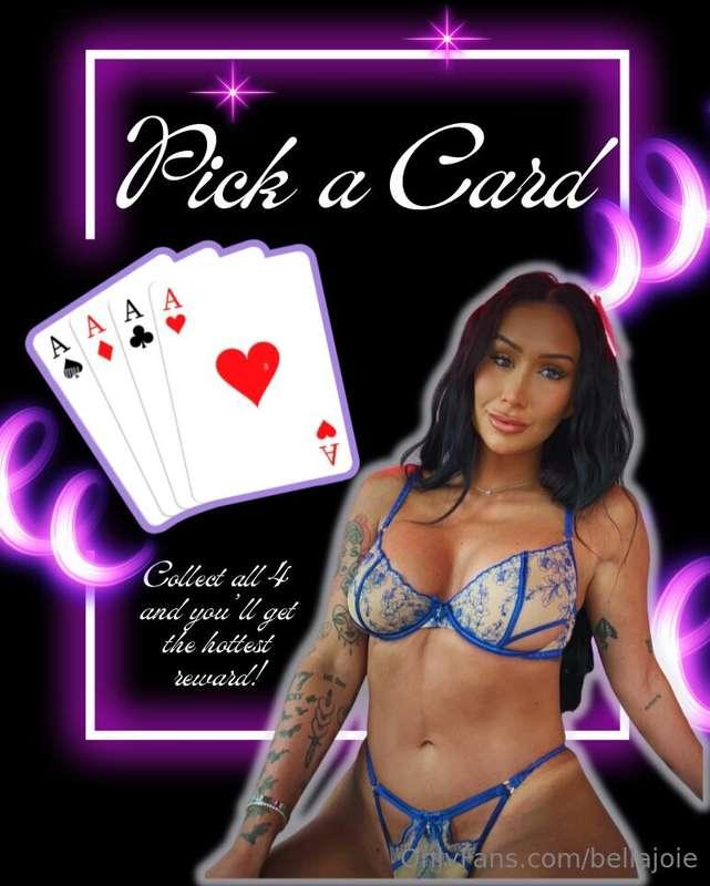 Who’s ready to play Pick a Card with me? ♠️♥️♣️♦️Each card h..