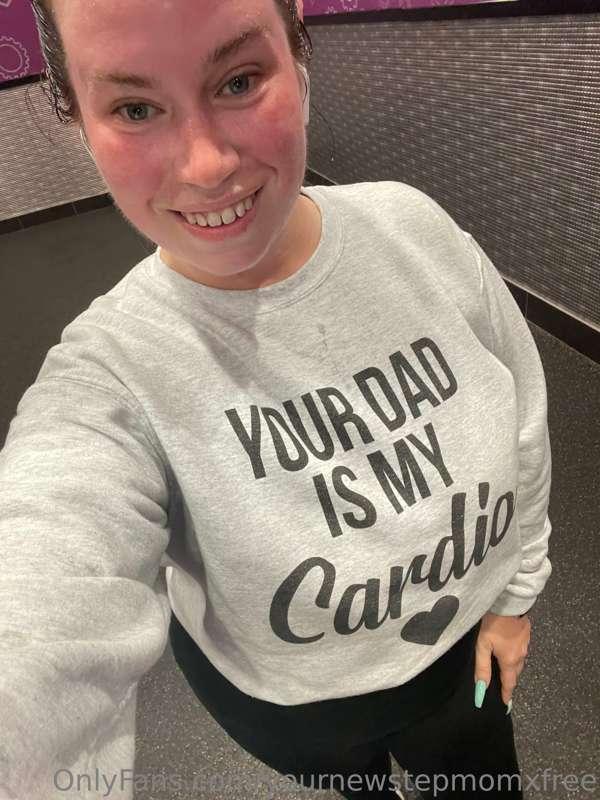 Cardio with your dad 💁🏻‍♀️