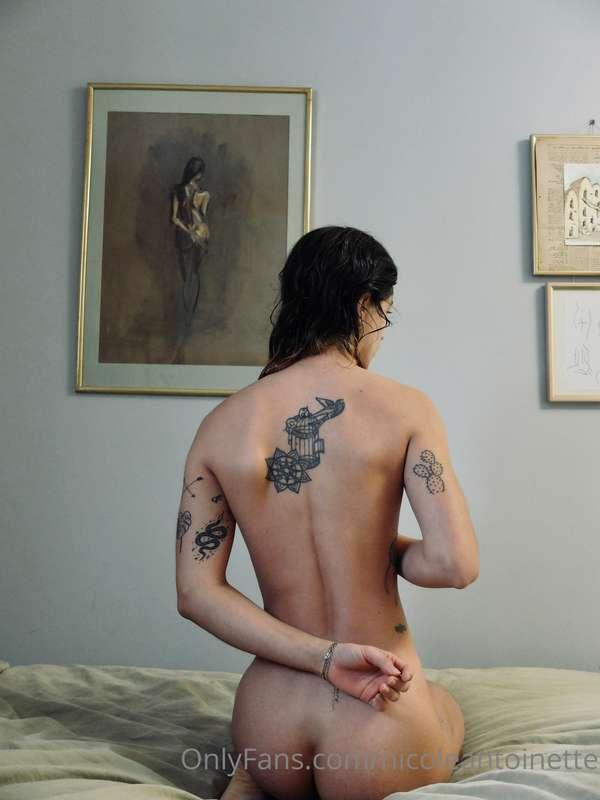 new artwork on the wall // old artwork on my body
