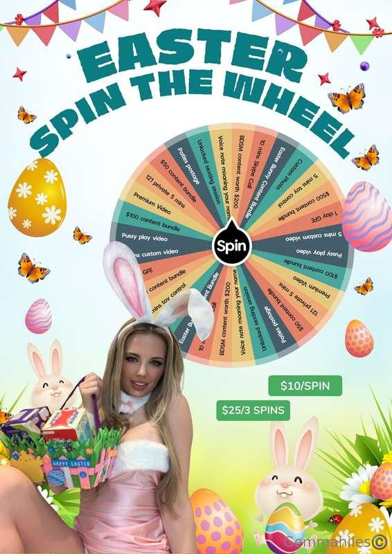 Hop into something wild this Easter 😈🐣Spin the wheel and dis..