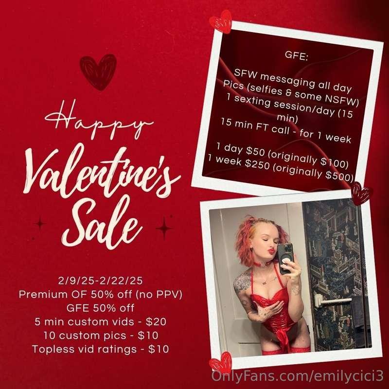 Happy Valentine's day sale!! ❤️❤️